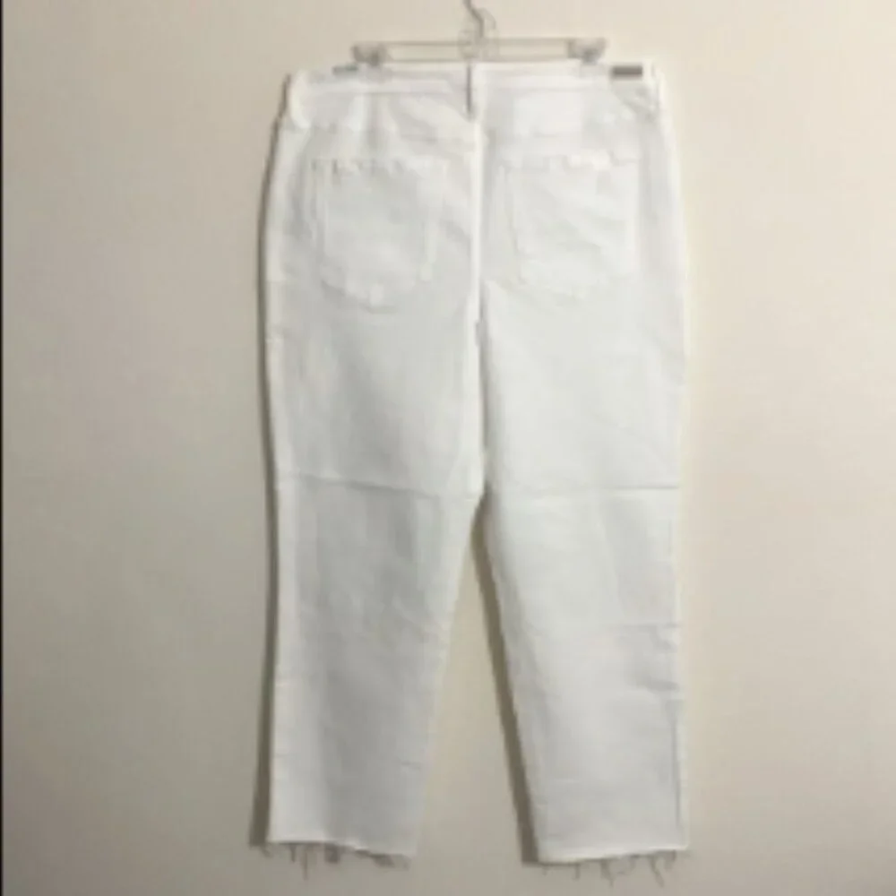 LIVERPOOL The Crop Straight Distressed Denim Jean Pants Women's Size 16/33